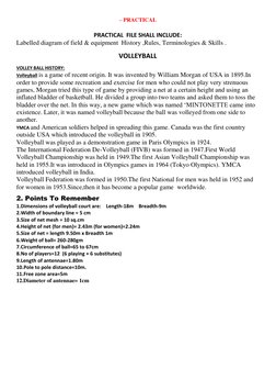 – PRACTICAL                                               
 
PRACTICAL  FILE SHALL INCLUDE: 
Labelled diagram of field & equi