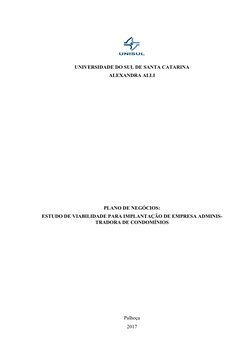 UNIVERSIDADE DO SUL DE SANTA CATARINA 
ALEXANDRA ALLI 
 
 
 
 
 
 
 
 
 
 
 
 
 
 
 
 
 
 
 
 
PLANO DE NEGÓCIOS:  
E