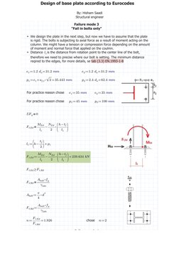 Eurocode Base Plate Eurocode Base Plate Design Guide | PDF | Strength Of Materials | Column