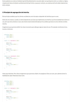 Como podemos ver, ahora el método imprimirNumAsientos() no necesita saber con qué tipo de coche va a realizar su lógica,
simp
