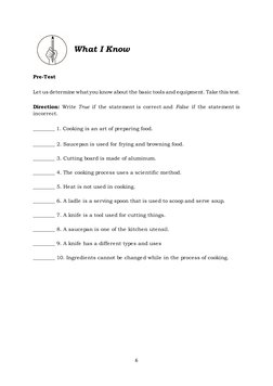Quarter 1-Module 1 Cookery: Exploratory Course | PDF | Kitchen | Foods