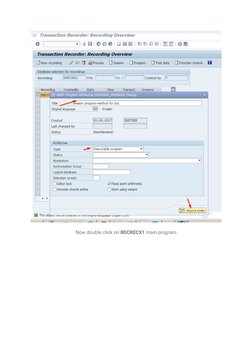 BDC Session Method Tutorial in ABAP | PDF | Software | Software Engineering