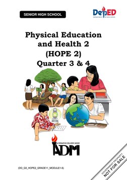 Physical Education and Health 2 (HOPE 2) : Quarter 3 & 4 | PDF | Stress ...