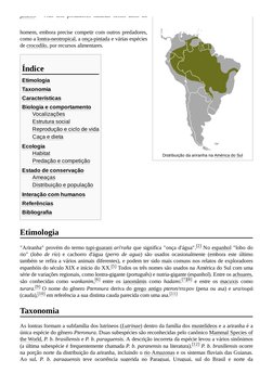 Distribuição da ariranha na América do Sul (https://pt.wikipedia.org/wiki/Am%C3%A9rica_do_Sul) (https://pt.wikipedia.org/wiki