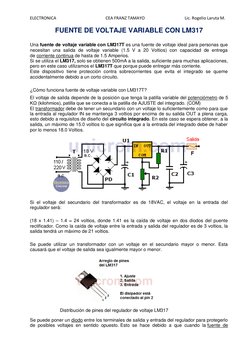 ELECTRONICA                                               CEA FRANZ TAMAYO                                      Lic. Rogelio