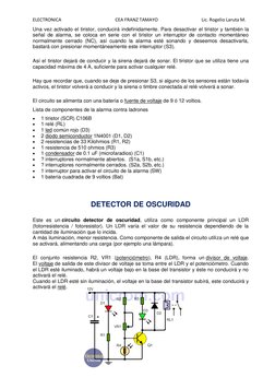 ELECTRONICA                                               CEA FRANZ TAMAYO                                      Lic. Rogelio