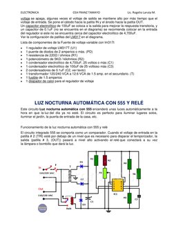 ELECTRONICA                                               CEA FRANZ TAMAYO                                      Lic. Rogelio