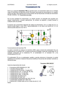ELECTRONICA                                               CEA FRANZ TAMAYO                                      Lic. Rogelio
