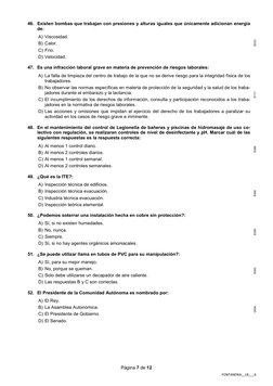 Página 7 de 12 
FONTANERIA__LB___A
46. Existen bombas que trabajan con presiones y alturas iguales que únicamente adicionan