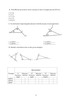 Math 8-Q4-Module-1 | PDF | Triangle | Mathematics