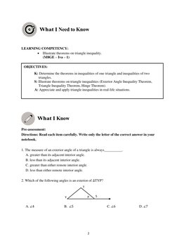 Math 8-Q4-Module-1 | PDF | Triangle | Mathematics