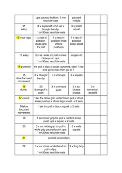Kbg Training Routine K Boges Calisthenics Workout Routine | PDF | Hobbies | Weight