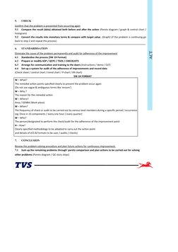 ACT
5.
CHECK
Confirm that the problem is prevented from occurring again
5.1
Compare the result (data) obtained both before an