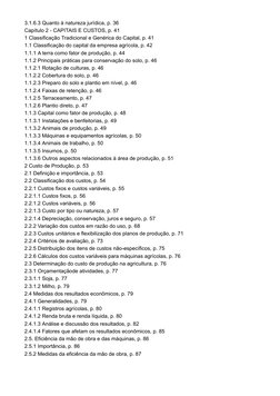 3.1.6.3 Quanto à natureza jurídica, p. 36
Capítulo 2 - CAPITAIS E CUSTOS, p. 41
1 Classificação Tradicional e Genérica do Cap