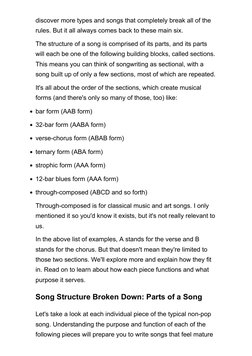 discover more types and songs that completely break all of the
rules. But it all always comes back to these main six.
The str