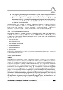 5
	

	
	
•
The structural relationships in an organisation can be shown through organisation