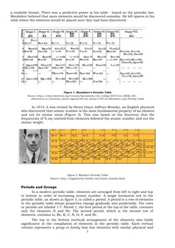 a readable format. There was a predictive power in his table - based on the periodic law,
Mendeleev believed that more elemen