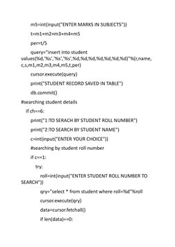 Student Marks Management System Project | PDF | Databases | Table ...
