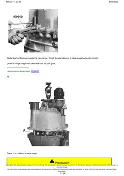 Quitar los tornillos que sujetan la caja range. Dividir la caja básica y la caja range haciendo presión.
¡Nota! La caja range