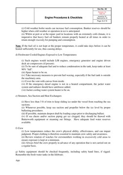 Engine Room Procedures and Checklists | PDF | Piston | Fuel Oil