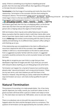 easily. If there is something occurring that is impeding personal
growth, then the next step will be di#cult. But regardless