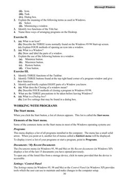 Microsoft Windows
(ii). Icon.
(iii). Task.
(iv). Dialog box.
2.
Explain