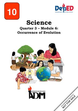 Science: Quarter 3 - Module 6: Occurrence of Evolution | PDF | Natural ...