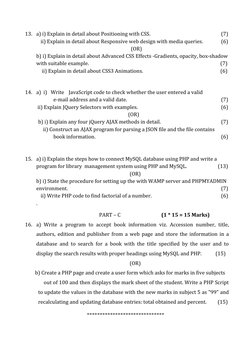 13. a) i) Explain in detail about Positioning with CSS.  
(7)
  ii) Explain in detail about Responsive web design with media