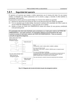 PRECUCIONES PARA LA SEGURIDAD 
B-83084SP/04 
s-6 
1.2.1 
Seguridad del operario 
El operario es la persona que maneja y rea
