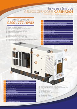 12
Quadro de transferência incorporado ao equipamento.
13
By-pass de transferência para manobra de disjuntores GMG ou REDE.
1