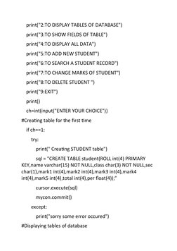 Student Marks Management System | PDF | Databases | Table (Database)