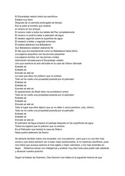 El Escarabajo realizó todos los sacrificios
Estaba muy lleno
Después de un período prolongado de tiempo
Èsù le pidió al hombr