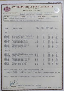 Graduation Marksheet | PDF