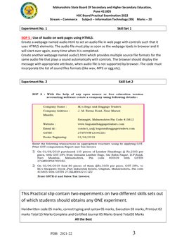 HSC IT Practical Exam Guide 2022 | PDF | Html Element | World Wide Web