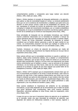 TECSUP 
    Innovación
comportamientos  posibles  y  compararlos  para  luego  realizar  una  elección
(Nelson, 1995, citado
