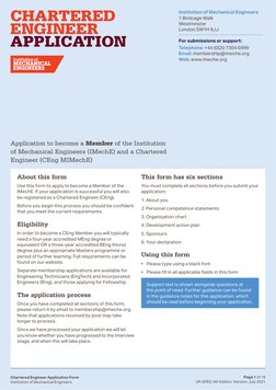 Chartered Engineer Application Guide | PDF | Engineering | Competence ...