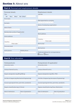 Chartered Engineer Application Guide | PDF | Engineering | Competence ...