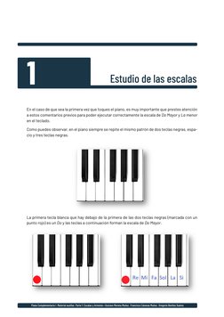 Piano Complementario I. Material auxiliar. Parte 1: Escalas y Armonía • Gustavo Moreno Muñoz · Francisco Cánovas Muñoz · Greg