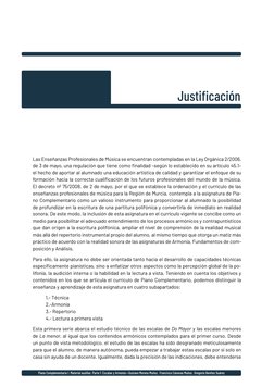 Piano Complementario I. Material auxiliar. Parte 1: Escalas y Armonía • Gustavo Moreno Muñoz · Francisco Cánovas Muñoz · Greg