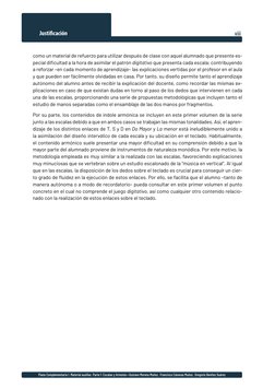 viii
Justificación
Piano Complementario I. Material auxiliar. Parte 1: Escalas y Armonía • Gustavo Moreno Muñoz · Francisco C