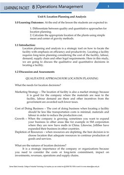 Location Planning and Analysis Techniques | PDF | Labour Economics ...