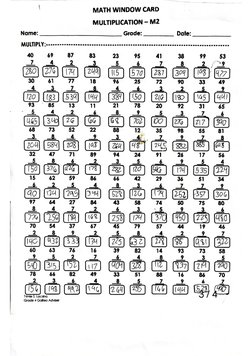 Math Window Card | PDF