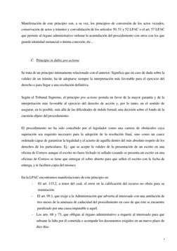 8 
Manifestación de este principio son, a su vez, los principios de conversión de los actos viciados, 
conservación de actos
