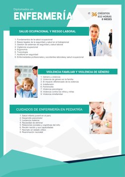 2. Bases legales de la seguridad y salud en el trabajoional
1. Fundamentos de la salud ocupacional
6. Toxicología
7. Auditori