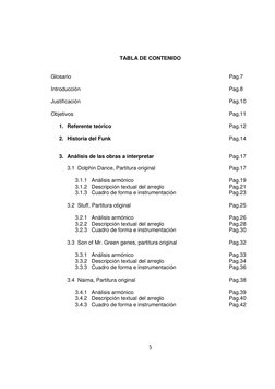 5 
 
TABLA DE CONTENIDO 
 
 
Glosario 
 
 
 
 
 
 
 
 
 
Pag.7 
 
Introducción  
 
 
 
 
 
 
 
 
Pag.8 
 
Justificación