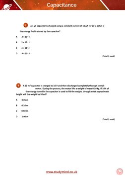 Capacitance Exam Questions and Answers | PDF | Capacitor | Capacitance