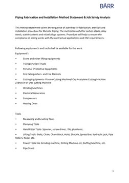 Piping Fabrication and Erection Method | PDF | Pipe (Fluid Conveyance ...