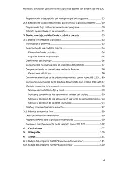 Modelado, simulación y desarrollo de una práctica docente con el robot ABB IRB 120 
4 
 
Programación y descripción del main