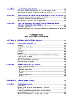 SECCIÓN II
ABREVIATURAS MILITARES......................................................................26
Principales abrevia