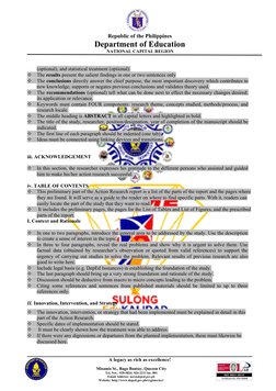 DepEd Action Research Proposal Guide | PDF | Typefaces | Data Analysis